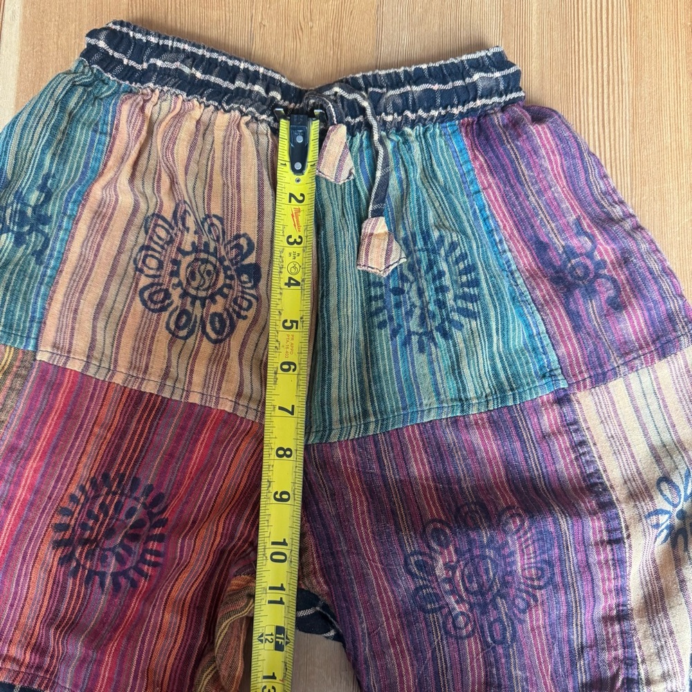 Colorful Patchwork Boho Pants Rising Internationa… - image 4